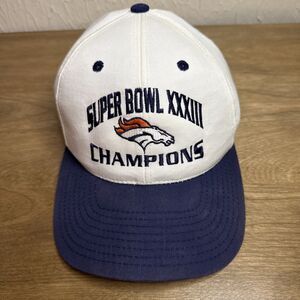 Vintage Denver Broncos Super Bowl XXXIII Snapback Hat Twins Enterprise 90's NFL